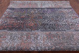 Contemporary Hand Knotted Wool & Silk Rug - 9' 0" X 11' 10" - Golden Nile