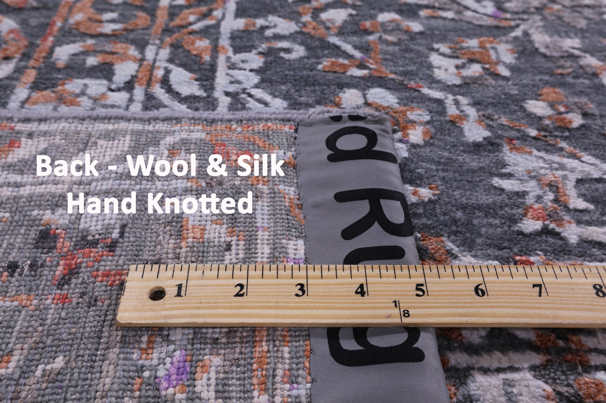 Contemporary Hand Knotted Wool & Silk Rug - 9' 0" X 11' 10" - Golden Nile