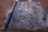 Contemporary Hand Knotted Wool & Silk Hot Air Balloon Design Rug - 8' 10" X 11' 10" - Golden Nile