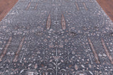 Grey Persian Ziegler Hand Knotted Wool & Silk Rug - 10' 1" X 14' 6" - Golden Nile