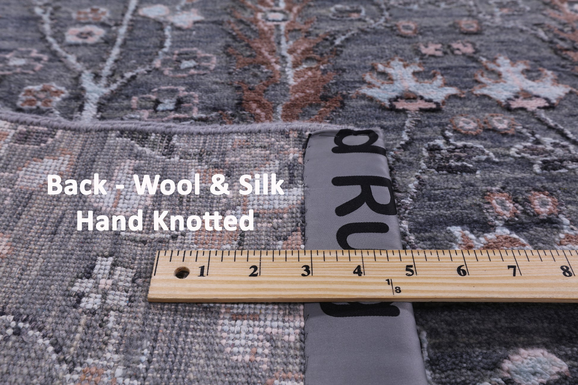 Grey Persian Ziegler Hand Knotted Wool & Silk Rug - 10' 1" X 14' 6" - Golden Nile