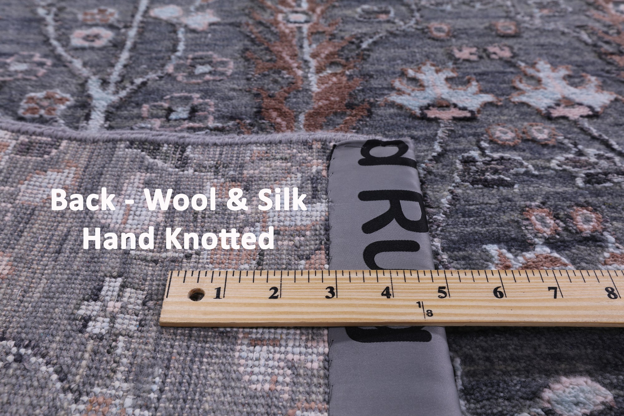 Grey Persian Ziegler Hand Knotted Wool & Silk Rug - 10' 1" X 14' 6" - Golden Nile