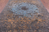 Modern Hand Knotted Wool & Silk Rug - 7' 11" X 10' 1" - Golden Nile