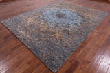 Modern Hand Knotted Wool & Silk Rug - 7' 11" X 10' 1" - Golden Nile