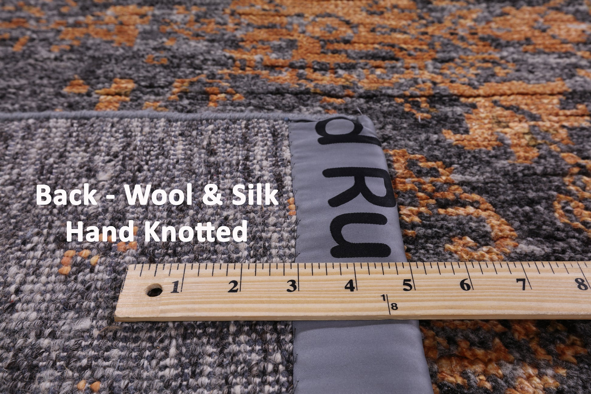 Modern Hand Knotted Wool & Silk Rug - 7' 11" X 10' 1" - Golden Nile