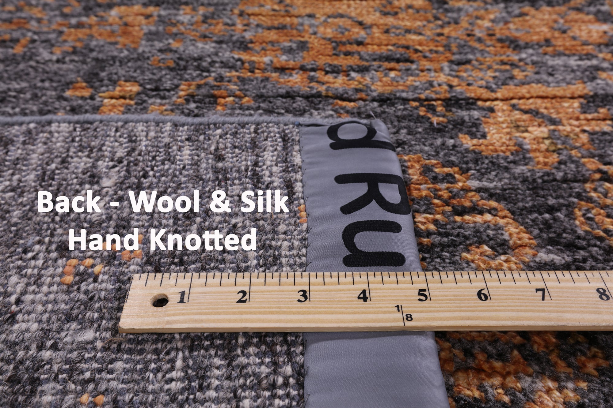 Modern Hand Knotted Wool & Silk Rug - 7' 11" X 10' 1" - Golden Nile