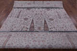 Grey Persian Ziegler Handmade Wool & Silk Rug - 6' 5" X 9' 4" - Golden Nile