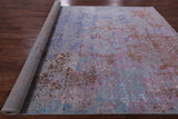 Modern Handmade Wool & Silk Rug - 8' 11" X 12' 6" - Golden Nile