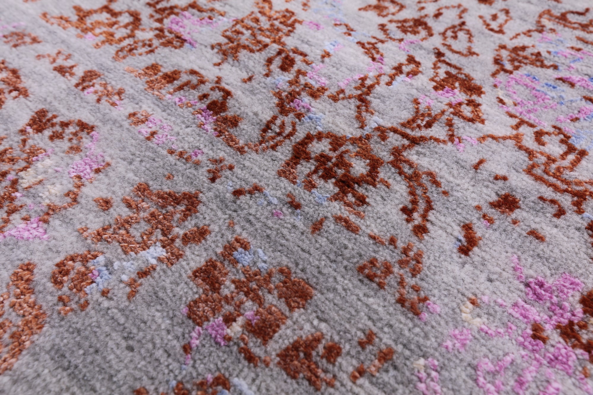 Modern Handmade Wool & Silk Rug - 8' 11" X 12' 6" - Golden Nile