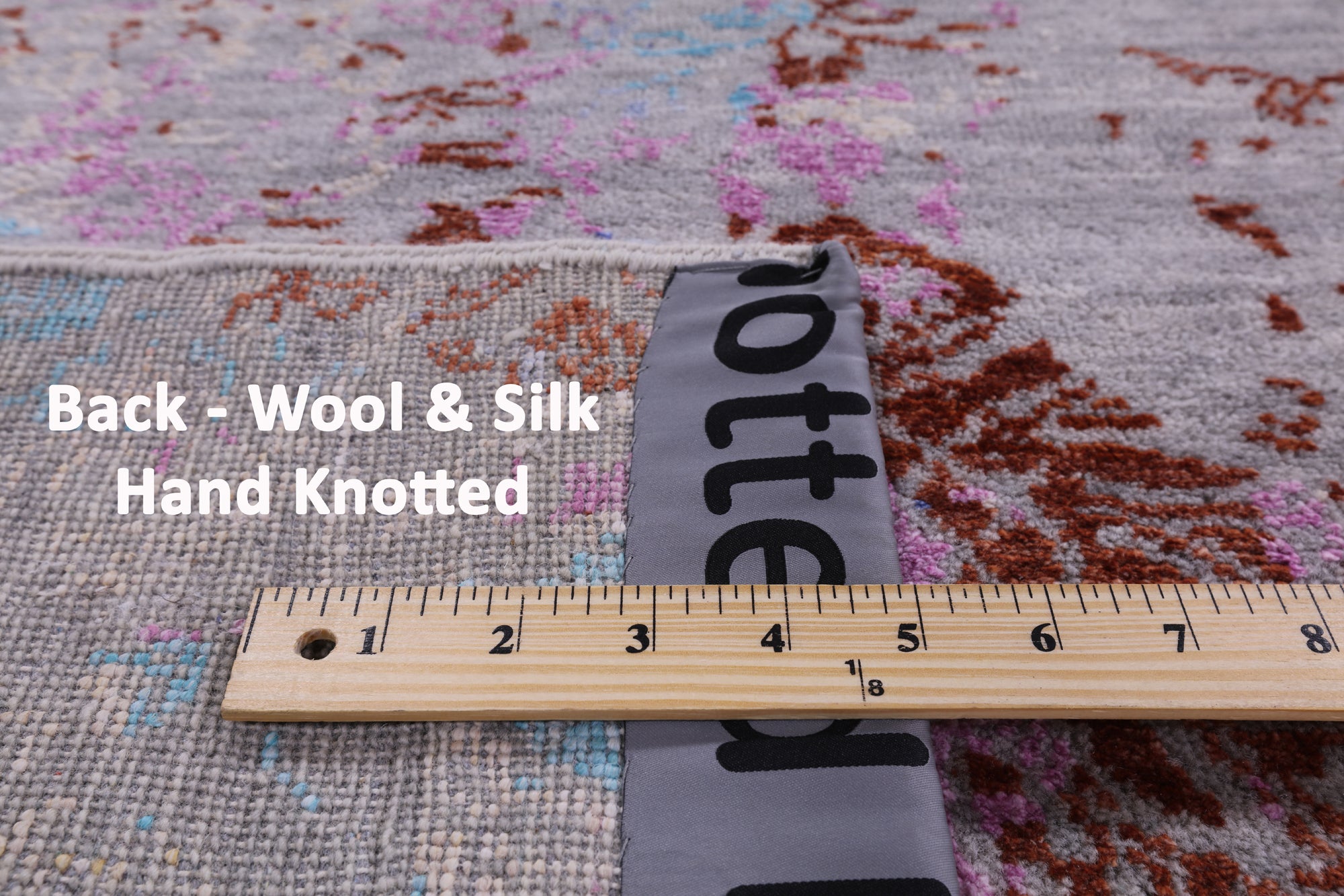 Modern Handmade Wool & Silk Rug - 8' 11" X 12' 6" - Golden Nile