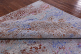 Modern Handmade Wool & Silk Rug - 8' 11" X 12' 6" - Golden Nile