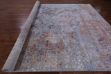 Contemporary Hand Knotted Wool & Silk Rug - 9' 1" X 12' 6" - Golden Nile