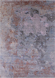 Contemporary Hand Knotted Wool & Silk Rug - 9' 1" X 12' 6" - Golden Nile