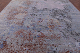 Contemporary Hand Knotted Wool & Silk Rug - 9' 1" X 12' 6" - Golden Nile
