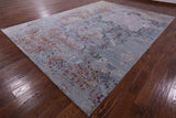 Contemporary Hand Knotted Wool & Silk Rug - 9' 1" X 12' 6" - Golden Nile