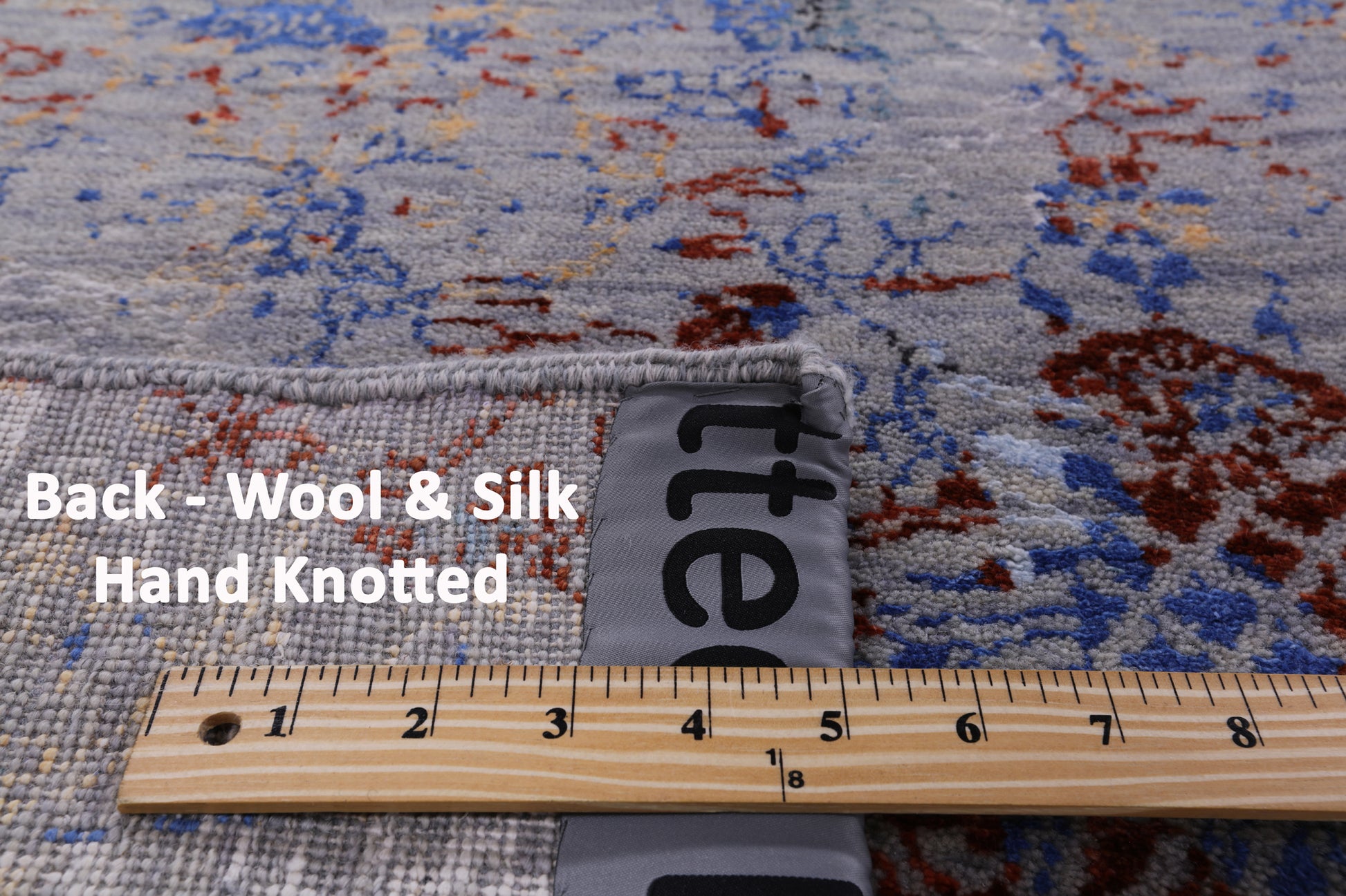 Contemporary Hand Knotted Wool & Silk Rug - 9' 1" X 12' 6" - Golden Nile