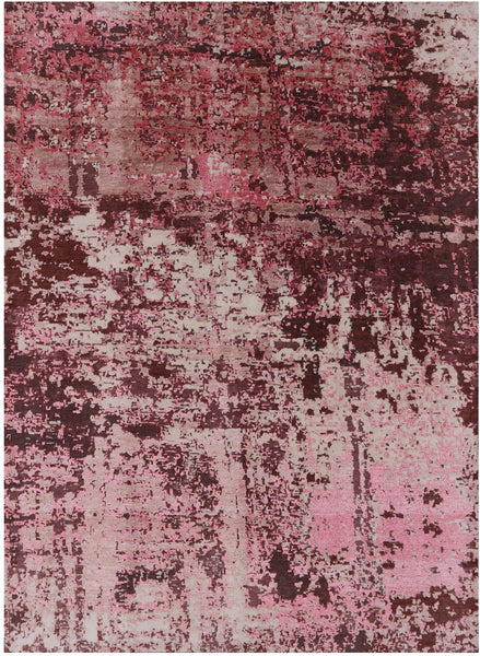 Modern Handmade Wool & Silk Rug - 5' 0" X 7' 0" - Golden Nile