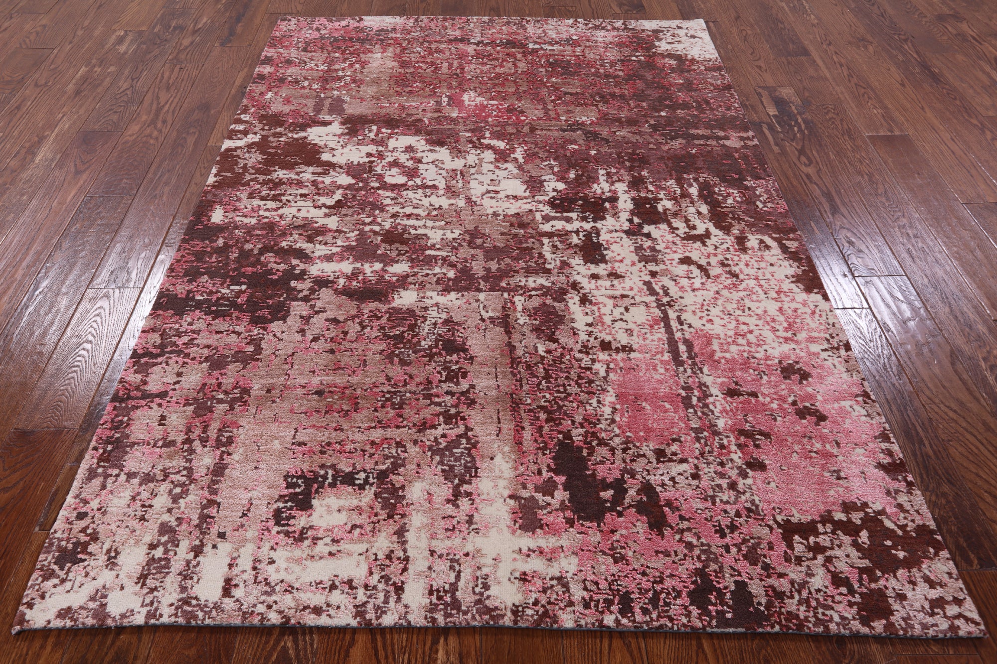 Modern Handmade Wool & Silk Rug - 5' 0" X 7' 0" - Golden Nile