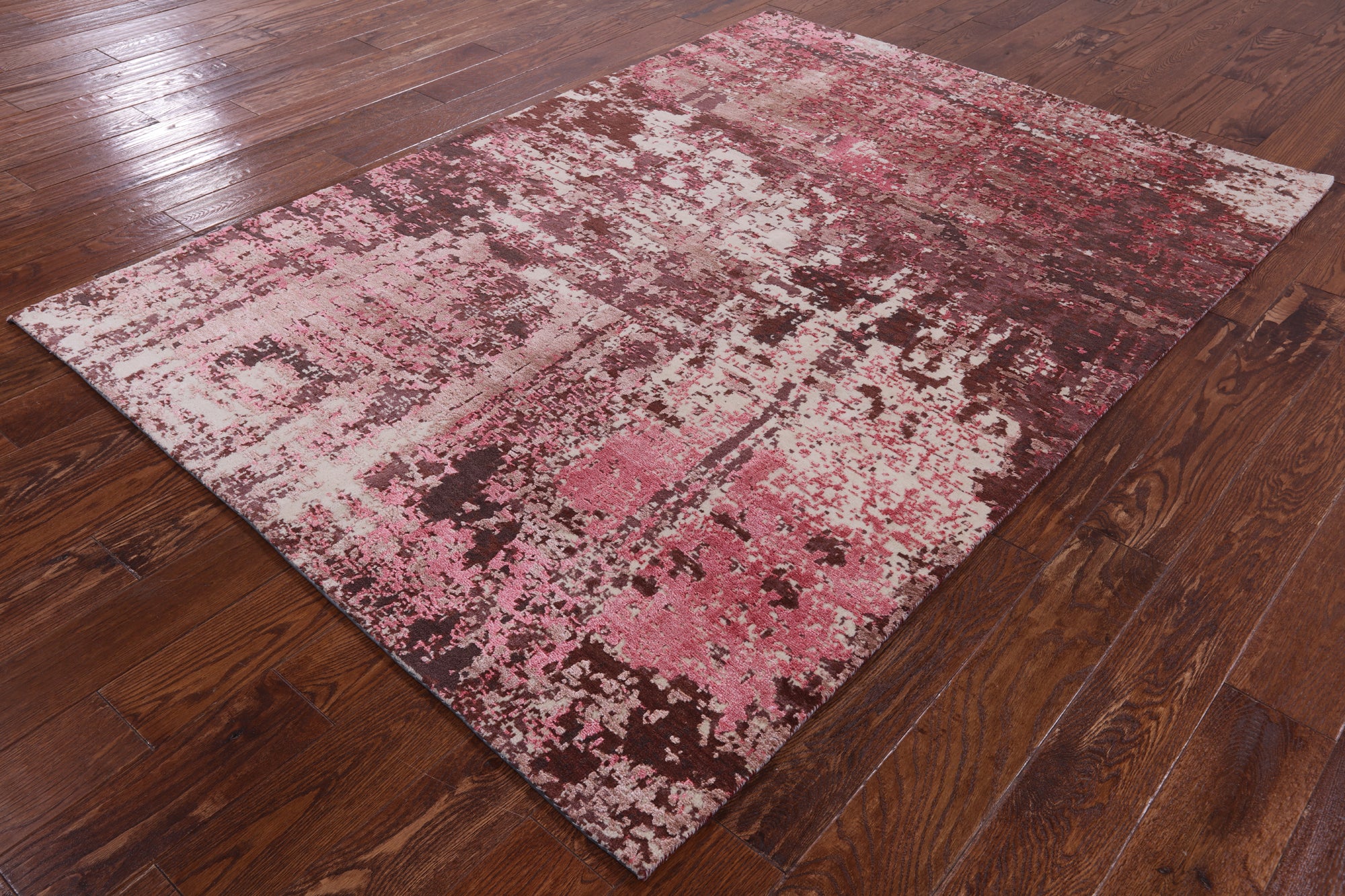 Modern Handmade Wool & Silk Rug - 5' 0" X 7' 0" - Golden Nile