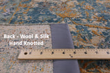 Modern Hand Knotted Wool & Silk Rug - 7' 11" X 10' 2" - Golden Nile