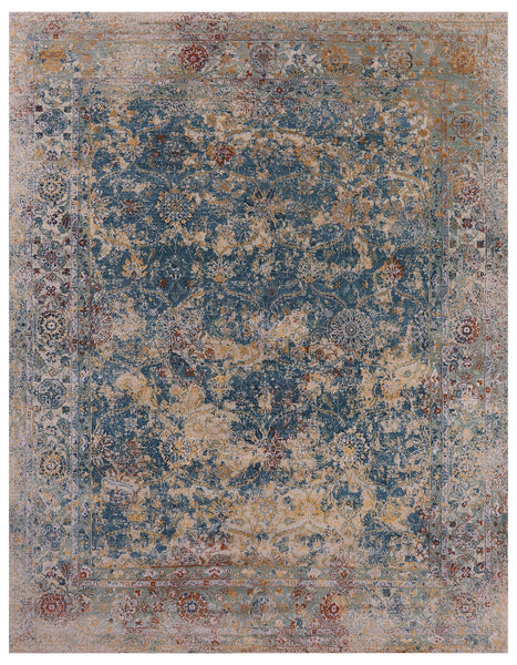 Modern Hand Knotted Wool & Silk Rug - 7' 11" X 10' 2" - Golden Nile