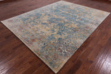 Modern Hand Knotted Wool & Silk Rug - 7' 11" X 10' 2" - Golden Nile