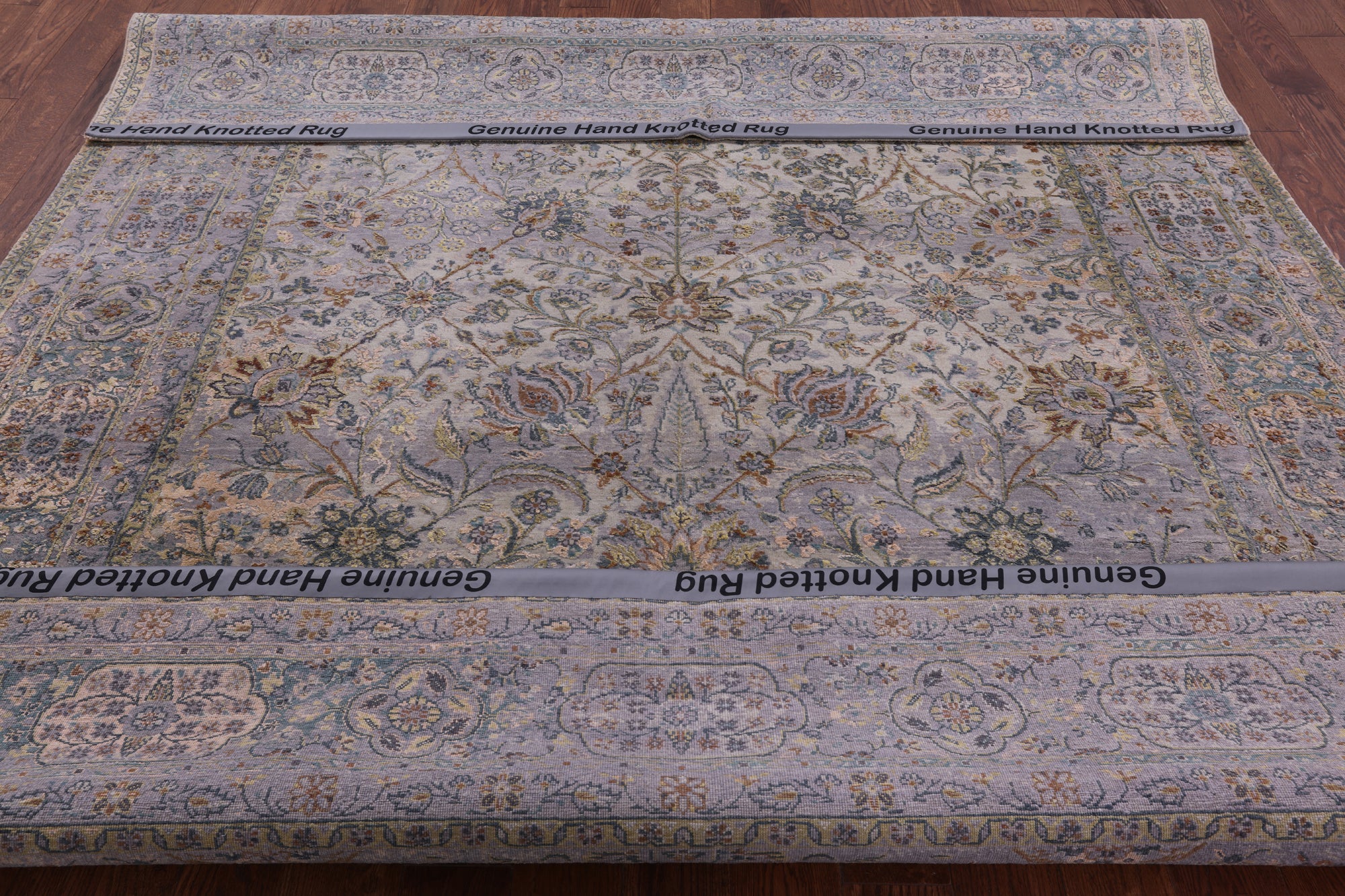 Modern Hand Knotted Wool & Silk Rug - 8' 1" X 10' 1" - Golden Nile