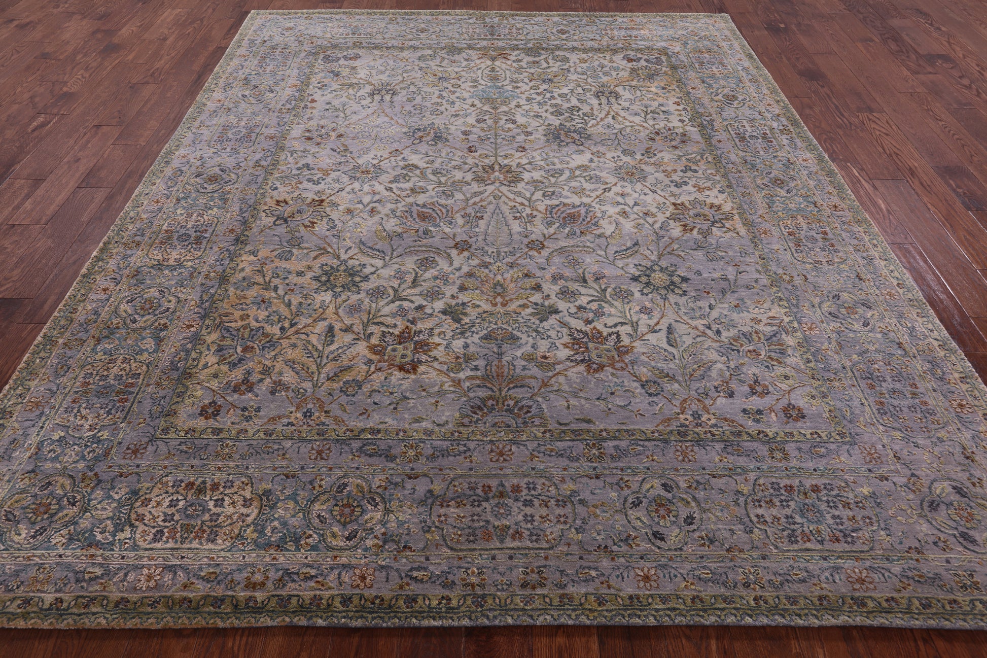 Modern Hand Knotted Wool & Silk Rug - 8' 1" X 10' 1" - Golden Nile