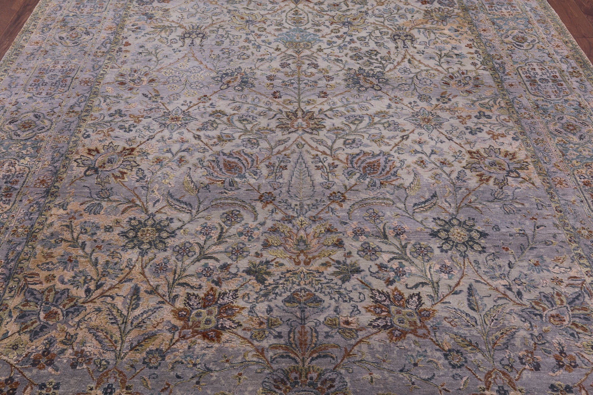 Modern Hand Knotted Wool & Silk Rug - 8' 1" X 10' 1" - Golden Nile