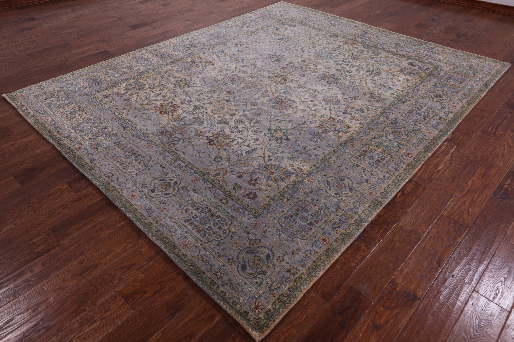 Modern Hand Knotted Wool & Silk Rug - 8' 1" X 10' 1" - Golden Nile