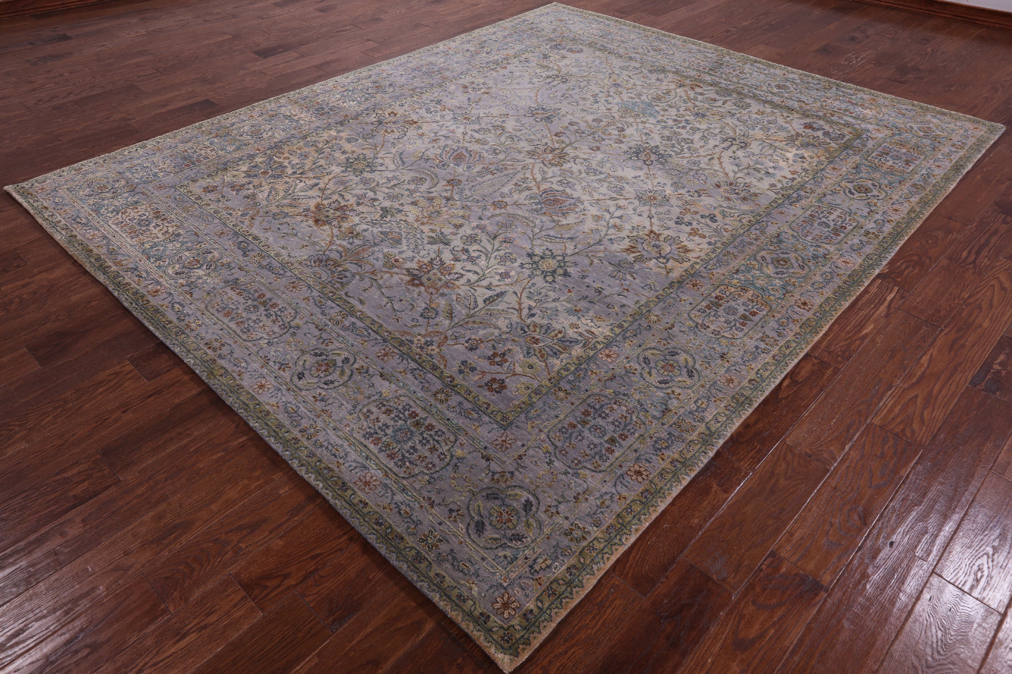 Modern Hand Knotted Wool & Silk Rug - 8' 1" X 10' 1" - Golden Nile
