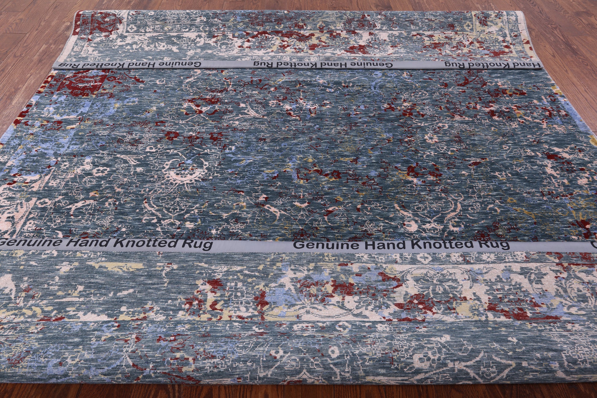 Persian Hand Knotted Wool & Silk Rug - 8' 0" X 10' 1" - Golden Nile