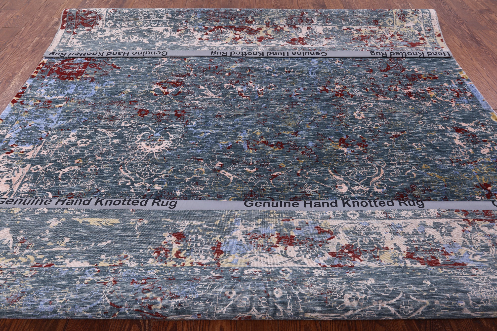 Persian Hand Knotted Wool & Silk Rug - 8' 0" X 10' 1" - Golden Nile