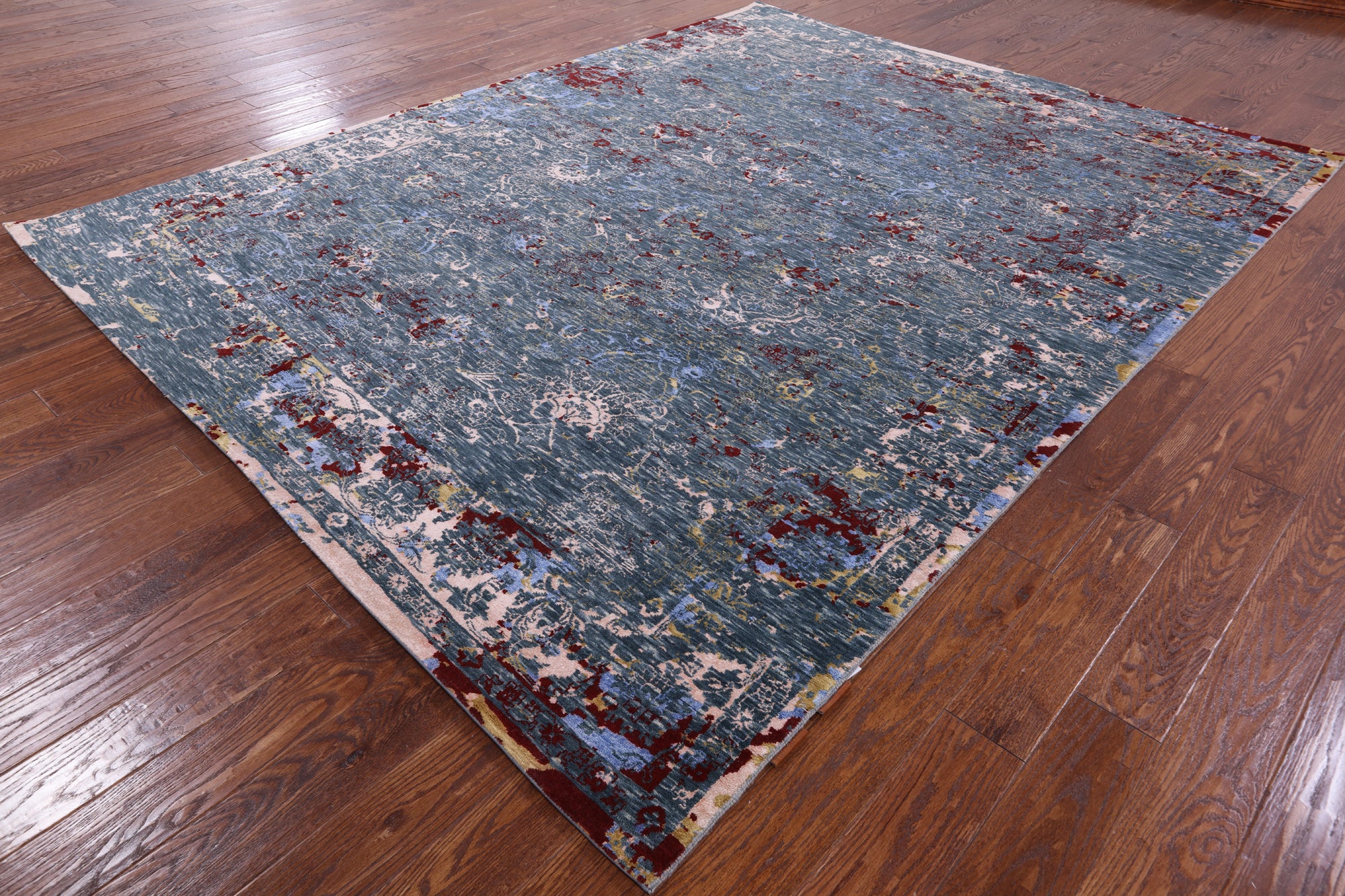 Persian Hand Knotted Wool & Silk Rug - 8' 0" X 10' 1" - Golden Nile