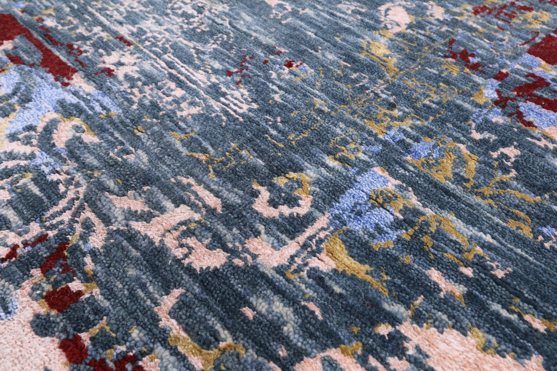 Persian Hand Knotted Wool & Silk Rug - 8' 0" X 10' 1" - Golden Nile