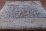 Modern Hand Knotted Wool & Silk Rug - 7' 9" X 10' 2" - Golden Nile