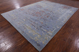 Modern Hand Knotted Wool & Silk Rug - 7' 9" X 10' 2" - Golden Nile