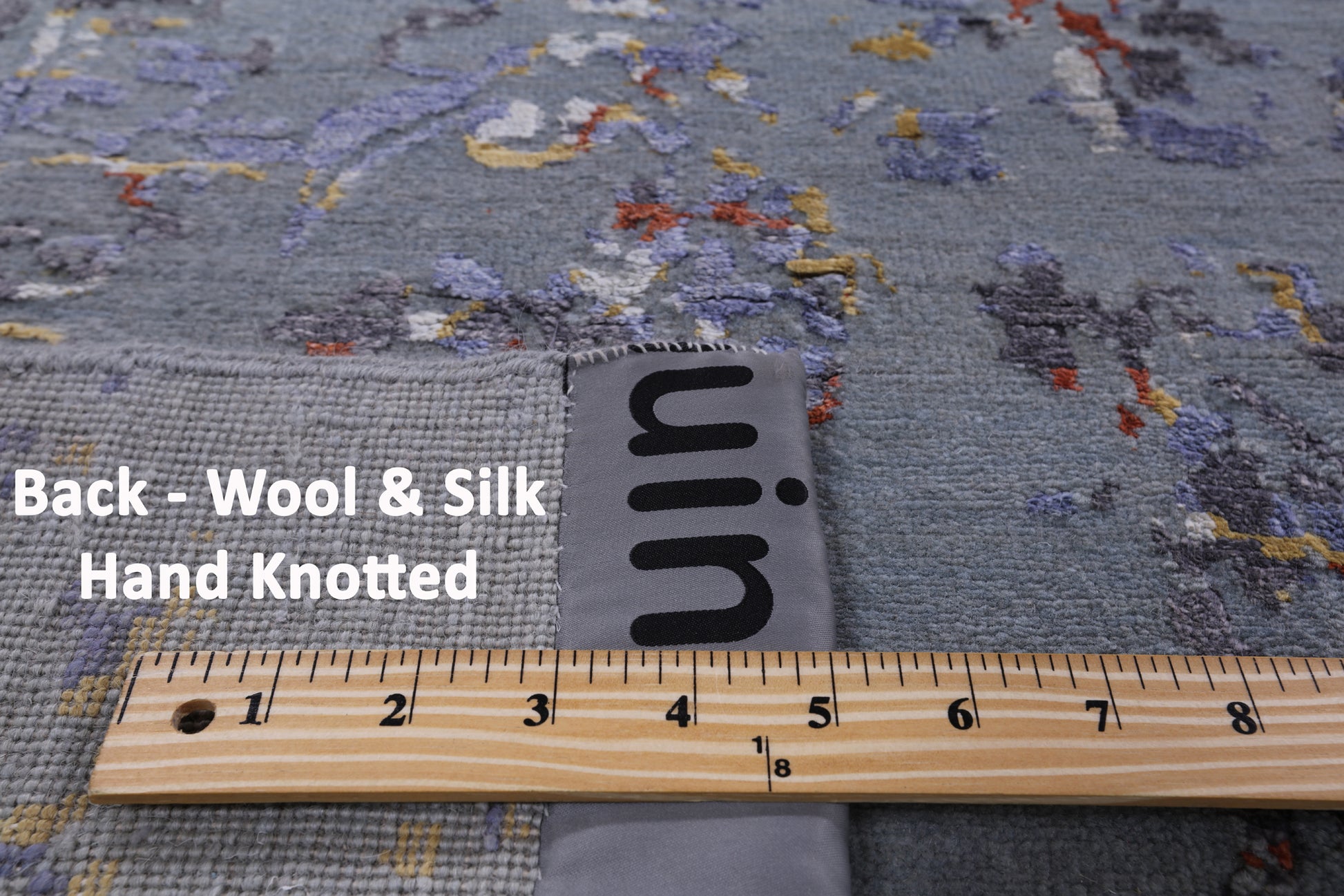 Modern Hand Knotted Wool & Silk Rug - 7' 9" X 10' 2" - Golden Nile