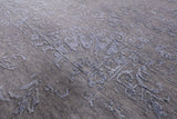 Grey Modern Hand Knotted Wool & Silk Rug - 8' 1" X 10' 0" - Golden Nile
