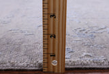 Grey Modern Hand Knotted Wool & Silk Rug - 8' 1" X 10' 0" - Golden Nile