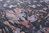 Grey Modern Handmade Wool & Silk Rug - 8' 1" X 10' 2" - Golden Nile