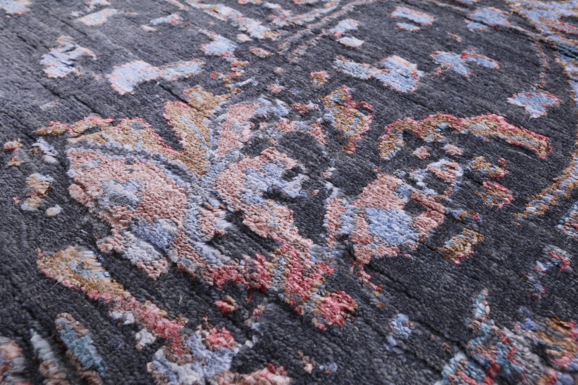 Grey Modern Handmade Wool & Silk Rug - 8' 1" X 10' 2" - Golden Nile