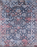 Grey Persian Handmade Wool & Silk Rug - 8' 1" X 10' 1" - Golden Nile