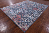 Grey Persian Handmade Wool & Silk Rug - 8' 1" X 10' 1" - Golden Nile