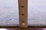 Grey Contemporary Hand Knotted Wool & Silk Rug - 7' 11" X 10' 3" - Golden Nile