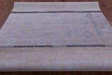 Grey Contemporary Hand Knotted Wool & Silk Rug - 7' 11" X 10' 3" - Golden Nile