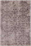Ivory Modern Handmade Wool & Silk Rug - 6' 1" X 9' 3" - Golden Nile