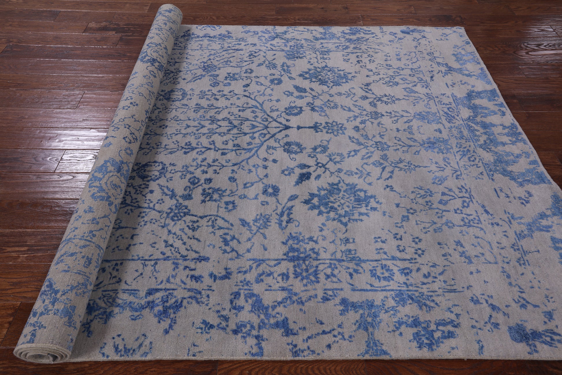Modern Handmade Wool & Silk Rug - 5' 11" X 8' 11" - Golden Nile