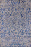 Modern Handmade Wool & Silk Rug - 5' 11" X 8' 11" - Golden Nile