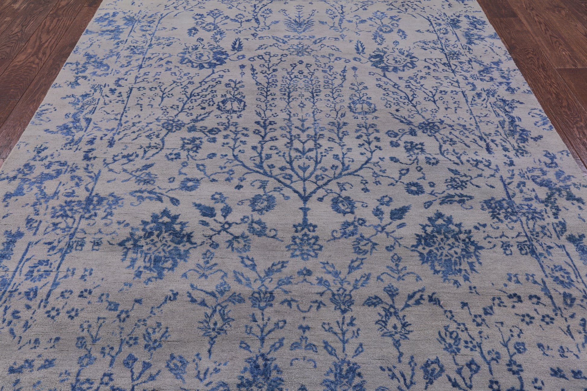 Modern Handmade Wool & Silk Rug - 5' 11" X 8' 11" - Golden Nile